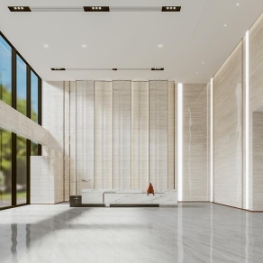 现代公司大堂3D模型下载